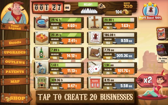 Wild West Saga: Idle Tycoon Clicker Wild West Saga: Idle Tycoon Clicker