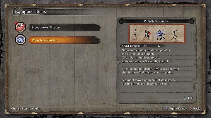 Before entering the room with the boss set the ability of the Puppeteer Ninjutsu as active - Lonely Shadow Vilehand | Sekiro Shadows Die Twice Boss Fight - Bosses - Sekiro Guide and Walkthrough