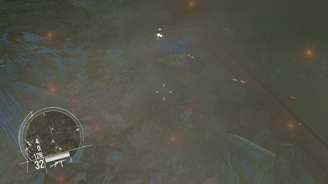 The location of the 1st secret. - Mission 8 - Collectibles - Enemy Front - Game Guide and Walkthrough