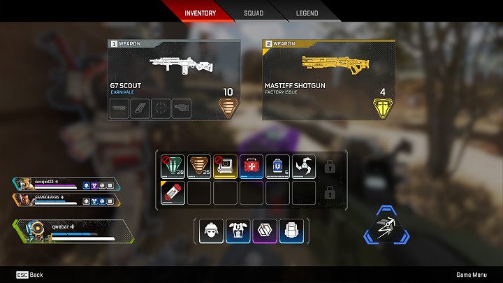 W trakcie rozgrywki w Apex Legends znajdziesz caÅÄ
masÄ różnorakiego opancerzenia, uzbrojenia, gadżetów i medykamentów - Ekwipunek - plecaki w Apex Legends - Apex Legends - poradnik do gry