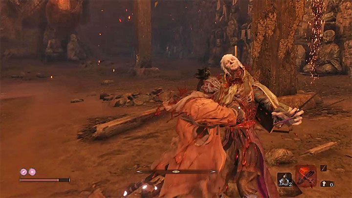Keep attacking Lady Butterfly to build up her Posture bar - Lady Butterfly | Sekiro Shadows Die Twice Boss Fight - Bosses - Sekiro Guide and Walkthrough