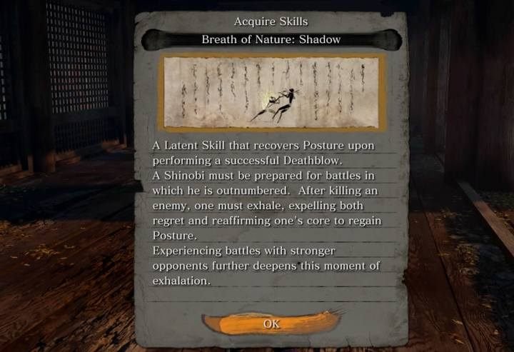 For the completed battle you get a new skill. - Armored Warrior | Sekiro Shadows Die Twice Boss Fight - Bosses - Sekiro Guide and Walkthrough