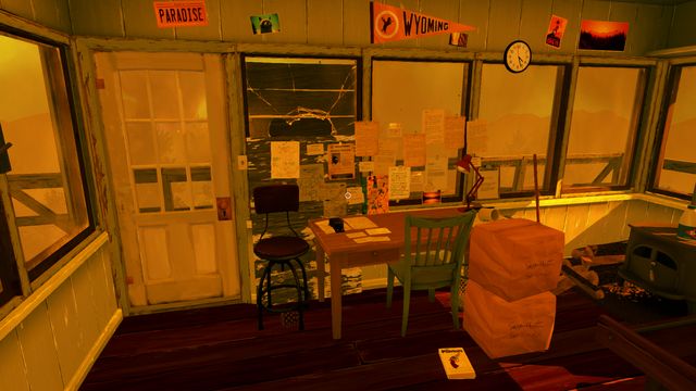 Henry hangs the notes that he finds over his desk. - Notes - Collectibles - Firewatch - Game Guide and Walkthrough