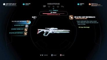 Equipment modification screen. - How to modify weapons and armors in Mass Effect: Andromeda? - FAQ - Frequently asked questions - Mass Effect: Andromeda Game Guide