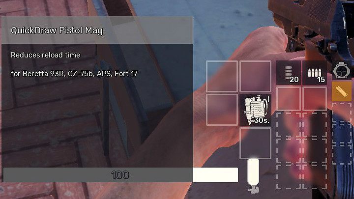 Additional magazines are extremely useful during fights in Fear the Wolves, especially when you are forced to use a weapon that can hold only 10 bullets in the main magazine - Gadgets in Fear the Wolves - Equipment - Fear the Wolves Game Guide