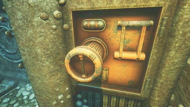 In order to open the gate, you will have to complete a simple puzzle. - On the way to the Theta station | Riddles and puzzles of SOMA Game - Riddles and puzzles - SOMA Guide