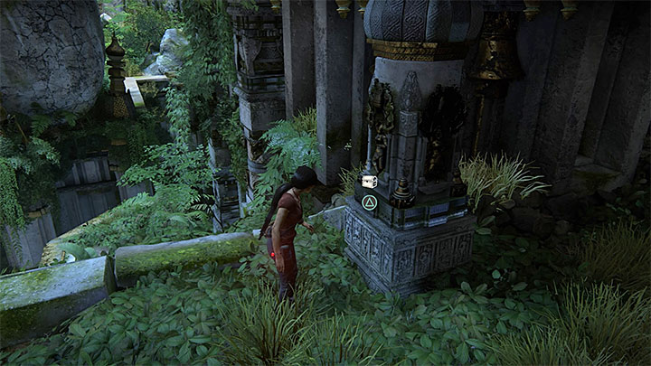 This treasure is to the right of the large Shivas statue - 7. The Lost Legacy | All Secrets - Secrets - Uncharted: The Lost Legacy Game Guide