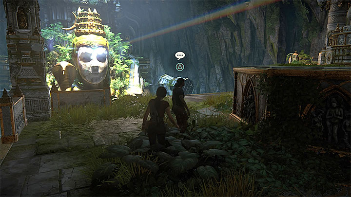 You can unlock the last conversation after you reach the upper chamber with prism and mirrors - 7. The Lost Legacy | All Secrets - Secrets - Uncharted: The Lost Legacy Game Guide