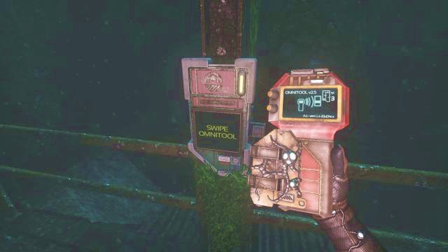 Use the Omnitool to open the passageway. - On the way to the Theta station | Riddles and puzzles of SOMA Game - Riddles and puzzles - SOMA Guide