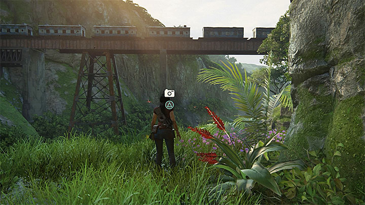 You take this only photo after you have climbed using the hatchet (after the series of uncontrollable slides down) - 8 - Partners | Secrets - Secrets - Uncharted: The Lost Legacy Game Guide