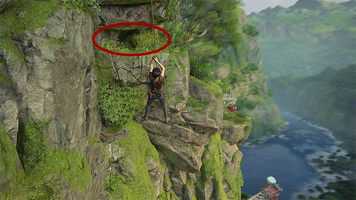 You can find this treasure soon after you have reached the hook shown in screenshot 1 - 8 - Partners | Secrets - Secrets - Uncharted: The Lost Legacy Game Guide