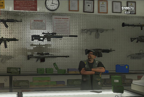 Big choice! - Ammu-Nation and Shooting Ranges - Shopping - Grand Theft Auto V Game Guide