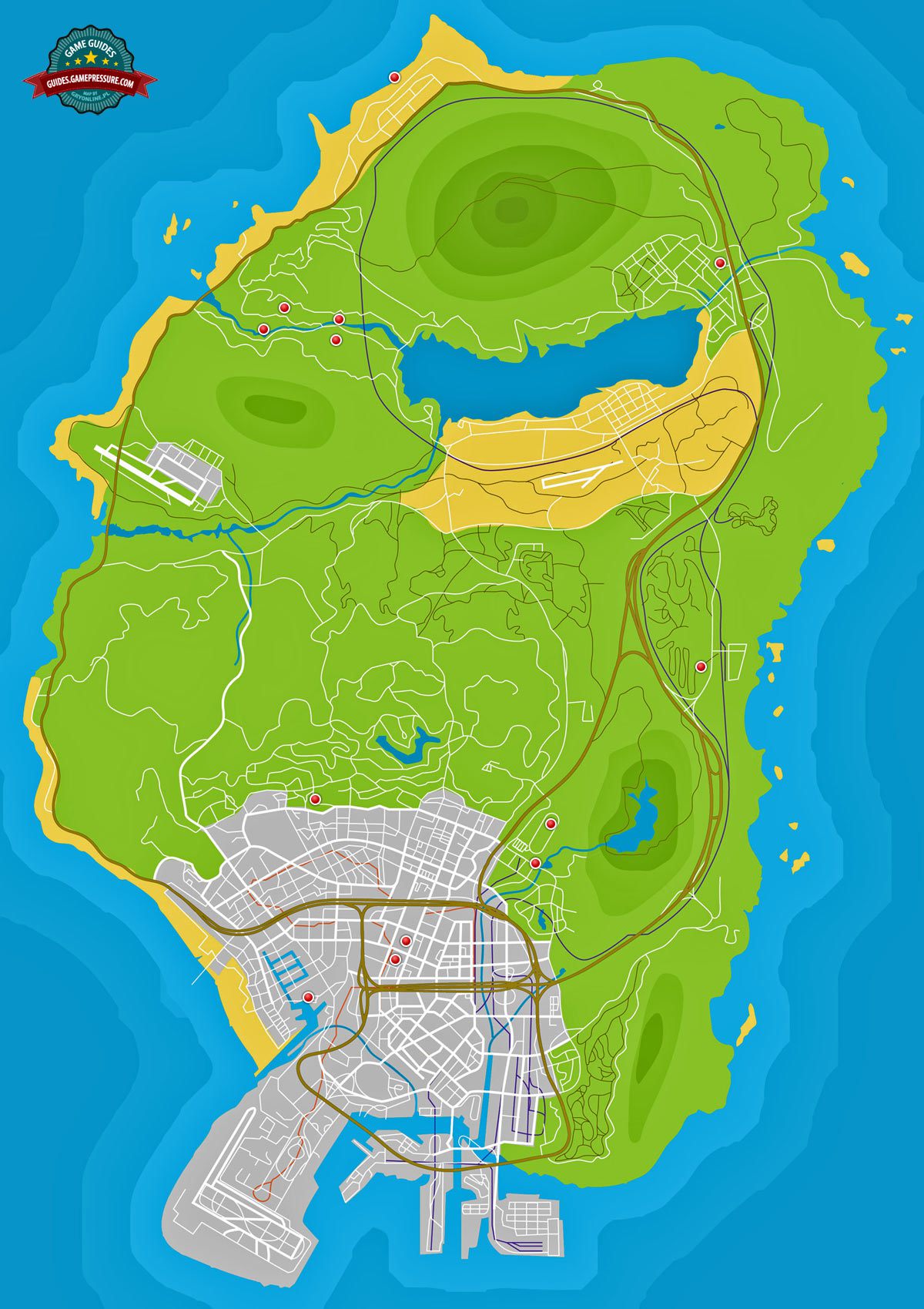 GTA V Map - Parachute Jumps