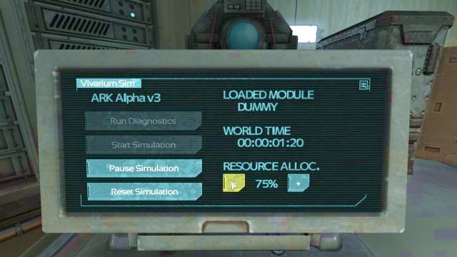 Reduce Resource Alloc. so that you will have an easier time pausing the simulation on Dummy. - Theta laboratory | Riddles and puzzles of SOMA Game - Riddles and puzzles - SOMA Guide