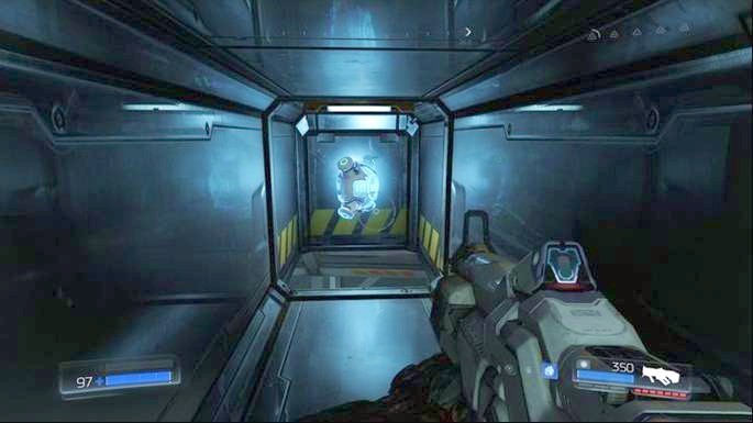 Inside it there will be Mega Health (secret) - Lazarus Labs | Secrets - Secrets - Doom Game Guide & Walkthrough