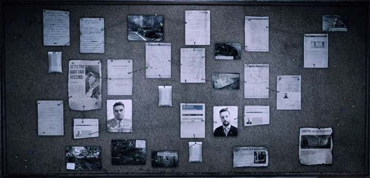 The evidence board for The Victim is shown on the screenshot above - The Victim | Hidden memories - Hidden memories - Get Even Game Guide