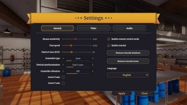 If you have problems with the image (for example - animation being jittery, with horizontal bars) - ENABLE the vertical sync - Configuration and Options in Cooking Simulator - Appendix - Cooking Simulator Guide