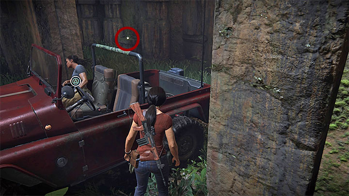This secret can be found at the end of the chapter - after you climb the wall in the large ruins and use the mechanism to open the big gate - 3 - Homecoming | Secrets - Secrets - Uncharted: The Lost Legacy Game Guide