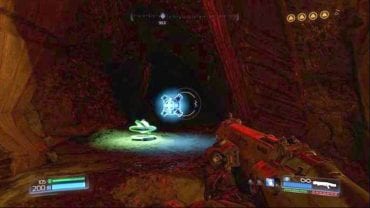 Press it and then turn around and go back - Argent DNur | Secrets - Secrets - Doom Game Guide & Walkthrough