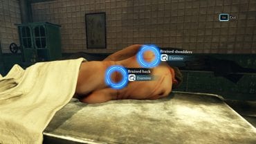 Rotate the body (grab the right - from players perspective - side) - Examine Sir Rodneys body and interrogate the suspects - Blood Bath - Sherlock Holmes: Crimes and Punishments - Game Guide and Walkthrough