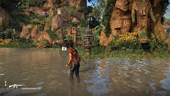 The picture above shows the location where you can take another photo - 4 - Photos, optional conversations and lockboxes in Wester Ghats | Secrets - Secrets - Uncharted: The Lost Legacy Game Guide