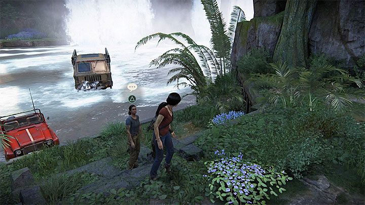 You can have another conversation with Nadine when you reach near Ganesha fort located south-east - 4 - Photos, optional conversations and lockboxes in Wester Ghats | Secrets - Secrets - Uncharted: The Lost Legacy Game Guide