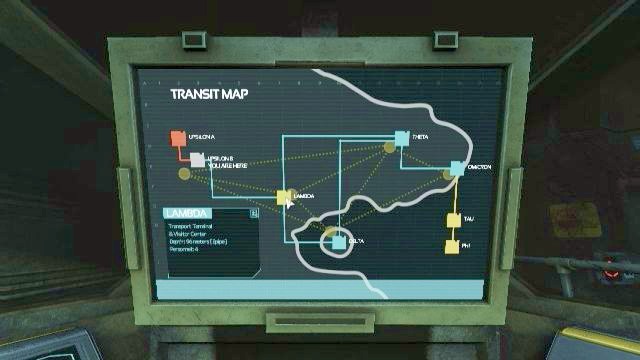 All you have to do now is to select Lambda Station from the map and relax in your seat. - Shuttle station | Riddles and puzzles of SOMA Game - Riddles and puzzles - SOMA Guide