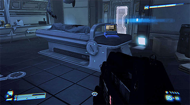 AUDIO LOG 9/12 - In one of the poorly lit lab rooms; just before reaching the area where the group suggests to dispose of enemies in a quiet way - Audio Logs - Collectibles - Aliens: Colonial Marines - Game Guide and Walkthrough