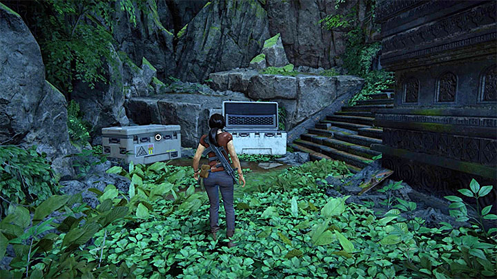 You can find the last crate right after the abovementioned conversation with Nadine - Secrets in The Gatekeeper chapter | Secrets - Secrets - Uncharted: The Lost Legacy Game Guide