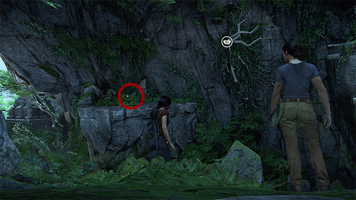 This treasure is in the cave where you have taken the above photo - Secrets in The Gatekeeper chapter | Secrets - Secrets - Uncharted: The Lost Legacy Game Guide