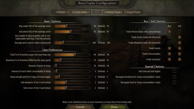 Bannerlord AutoTrader