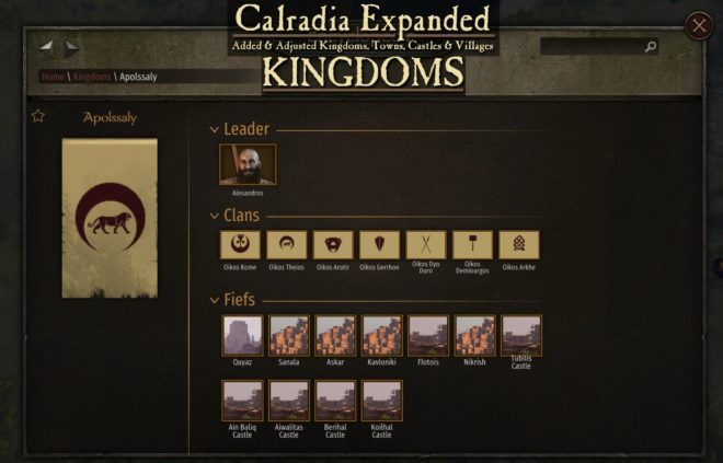 Calradia Expanded Kingdoms