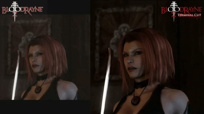 Сравнение графики оригинальной BloodRayne 2 и Terminal Cut Сравнение графики оригинальной BloodRayne 2 и Terminal Cut