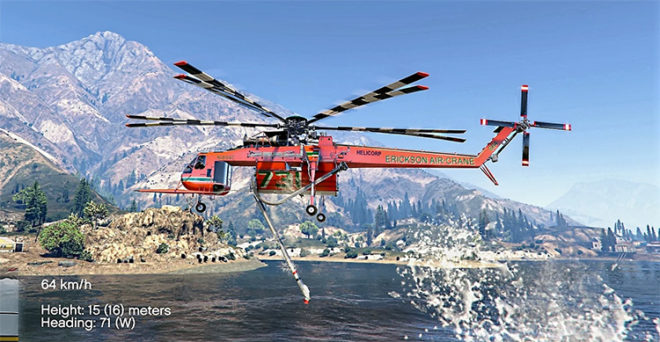 Sikorsky S-64E Fire Fighting Helicopter Sikorsky S-64E Fire Fighting Helicopter