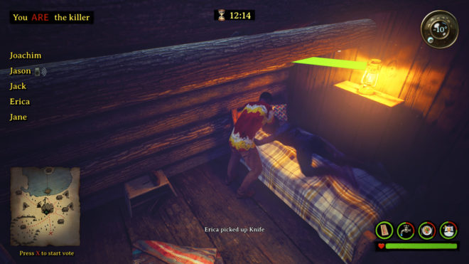 Killer in the cabin Killer in the cabin