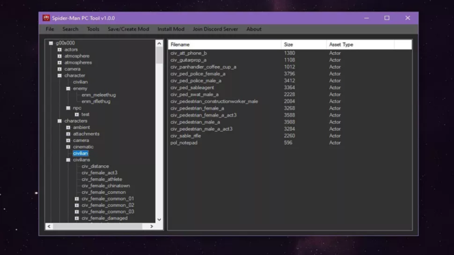 Spider-Man PC Modding Tool Spider-Man PC Modding Tool