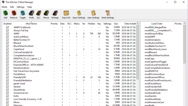 The Witcher 3 Mod Manager The Witcher 3 Mod Manager