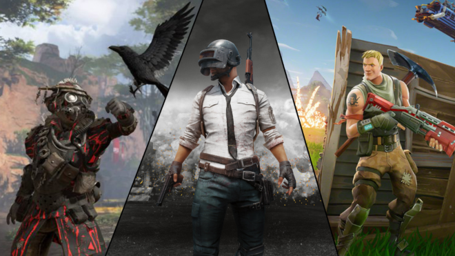 Fortnite, PUBG, Apex Fortnite, PUBG, Apex