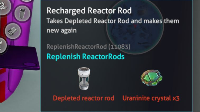 Replenish ReactorRods Replenish ReactorRods