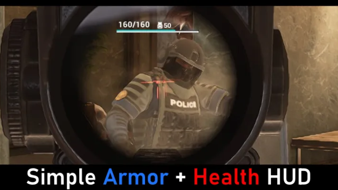 Simple Armor + Health HUD Simple Armor + Health HUD