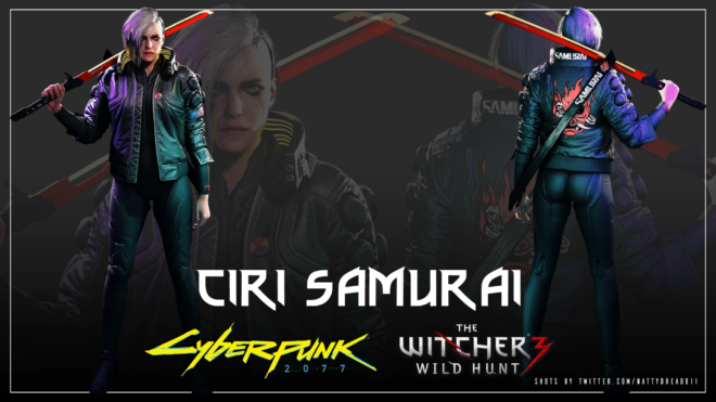 Ciri Cyberpunk 2077 Samurai Outfit Ciri Cyberpunk 2077 Samurai Outfit