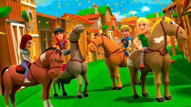Cartoon Horse Riding Cartoon Horse Riding