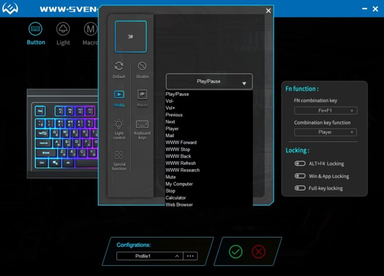 SVEN KB-G8400