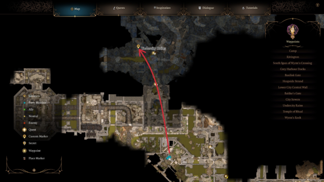 Где найти череп Сарин в Baldur's Gate 3