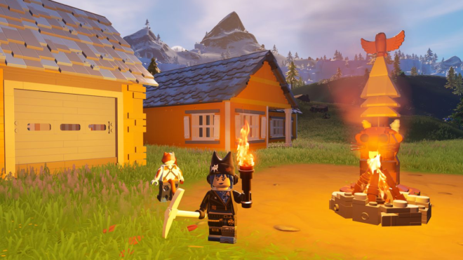Лагерь в LEGO Fortnite Лагерь в LEGO Fortnite