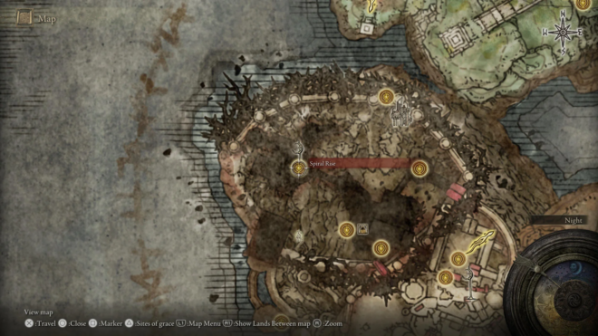 Крест в Энир-Илиме в Shadow of the Erdtree Крест в Энир-Илиме в Shadow of the Erdtree