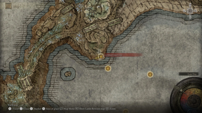 Крест на Лазурном берегу в Shadow of the Erdtree Крест на Лазурном берегу в Shadow of the Erdtree