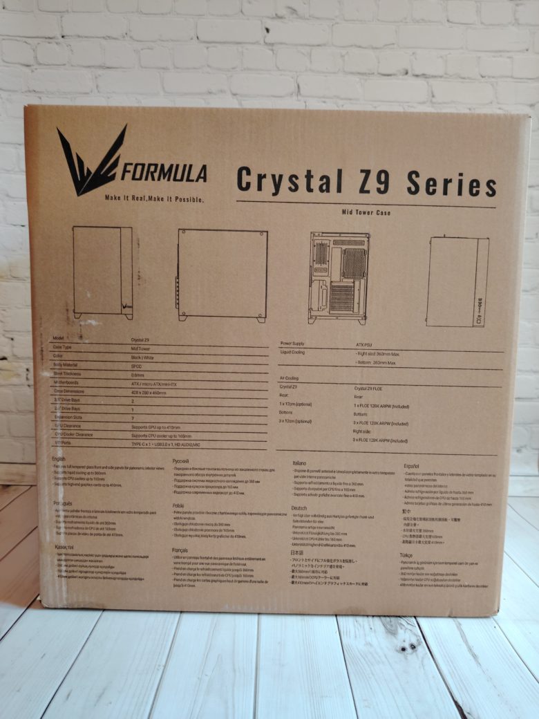 Обзор корпуса Formula V Crystal Z9 FLOE