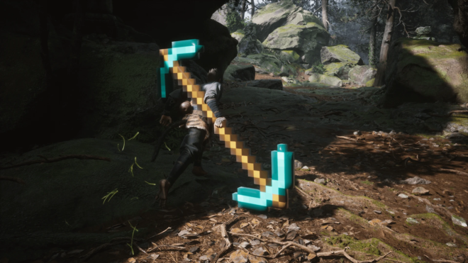 Double Diamond Pickaxe Double Diamond Pickaxe