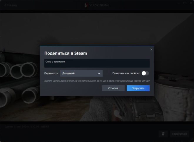 Как опубликовать скриншот в Steam Как опубликовать скриншот в Steam